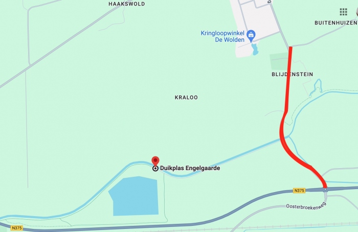 Wegwerkzaamheden bij Ruinerwold. Pas je route aan!